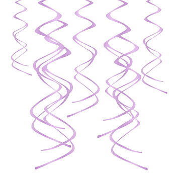 Takdekoration Swirls - Lila
