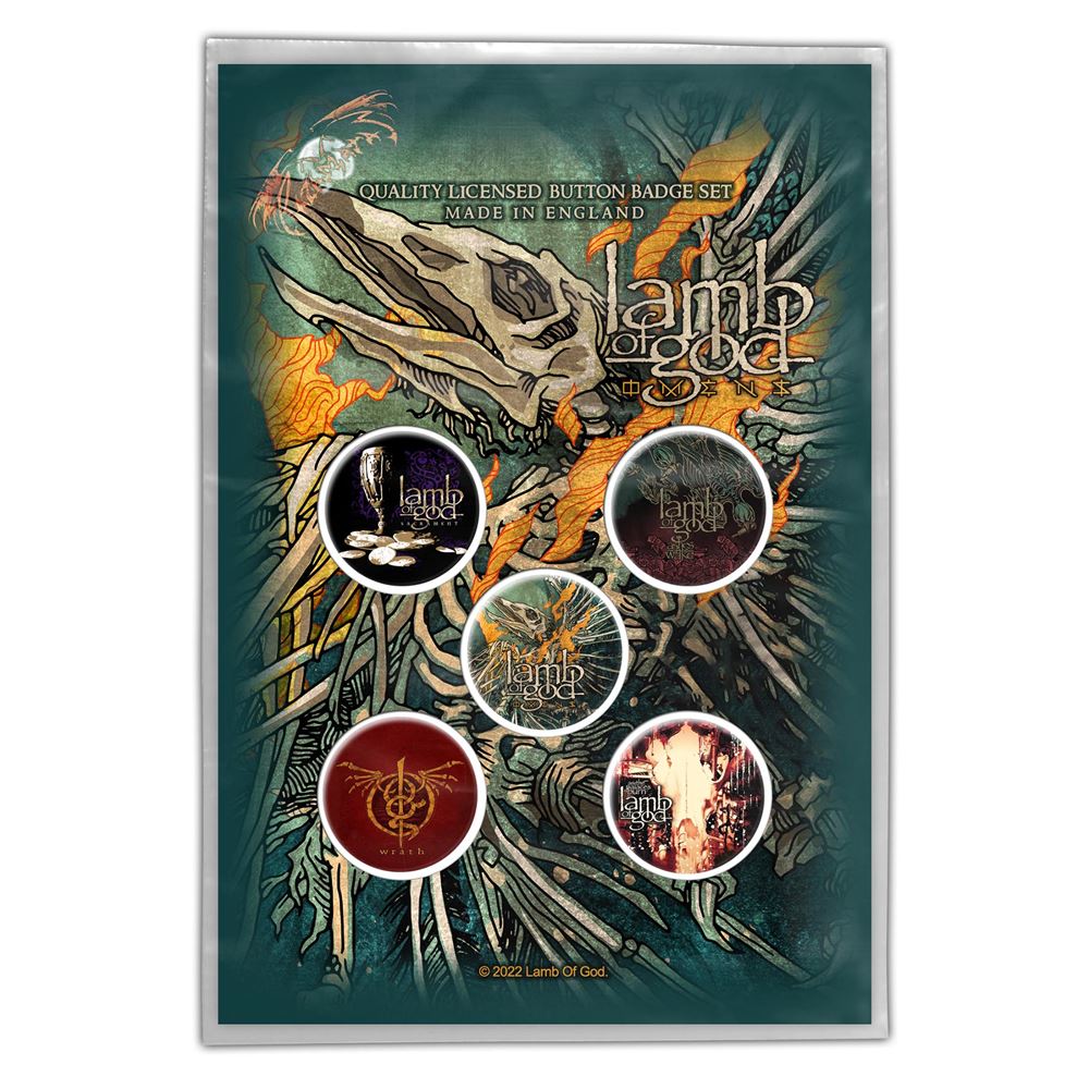 Lamb Of God Omens Badge Pack