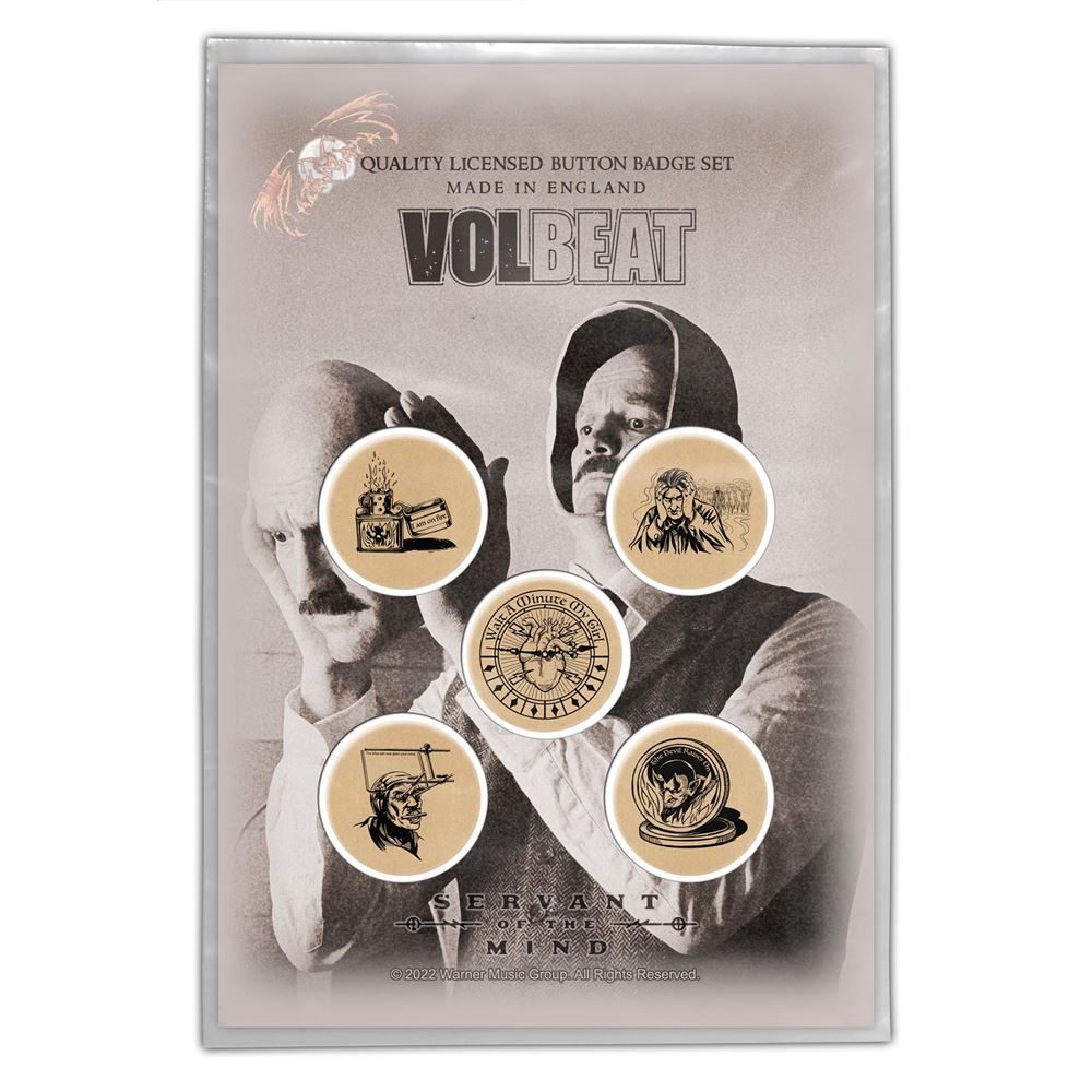 Volbeat Servant Of The Mind Badge Pack