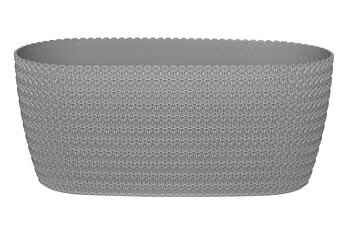 Ytterkruka Magnolia jersey, oval, grå 38x18x16 cm