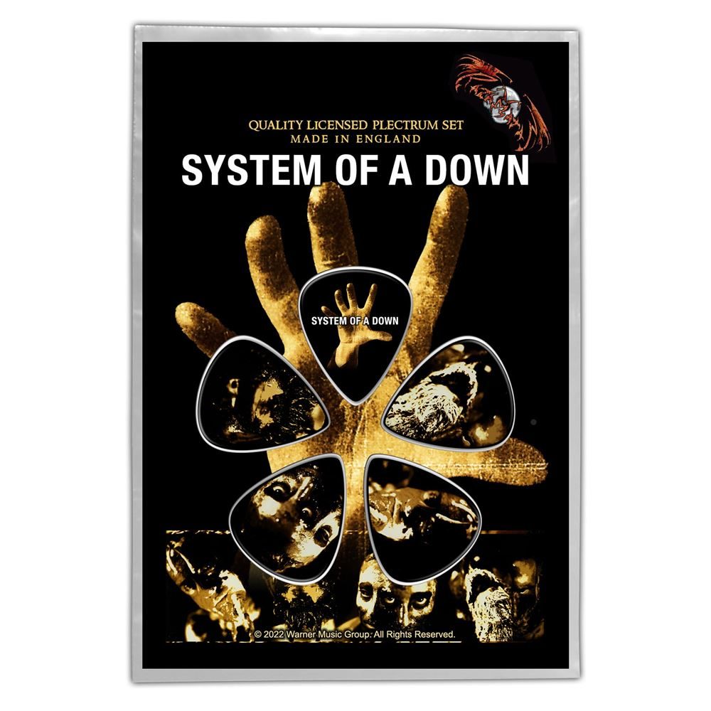 System Of A Down Hand 5 Pack Guitar Picks