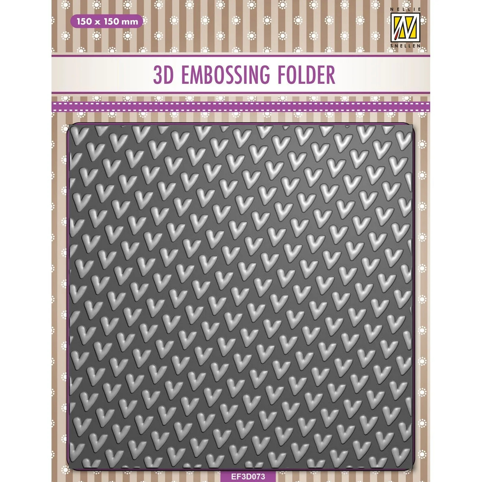 3D Embossing Folder Hearts