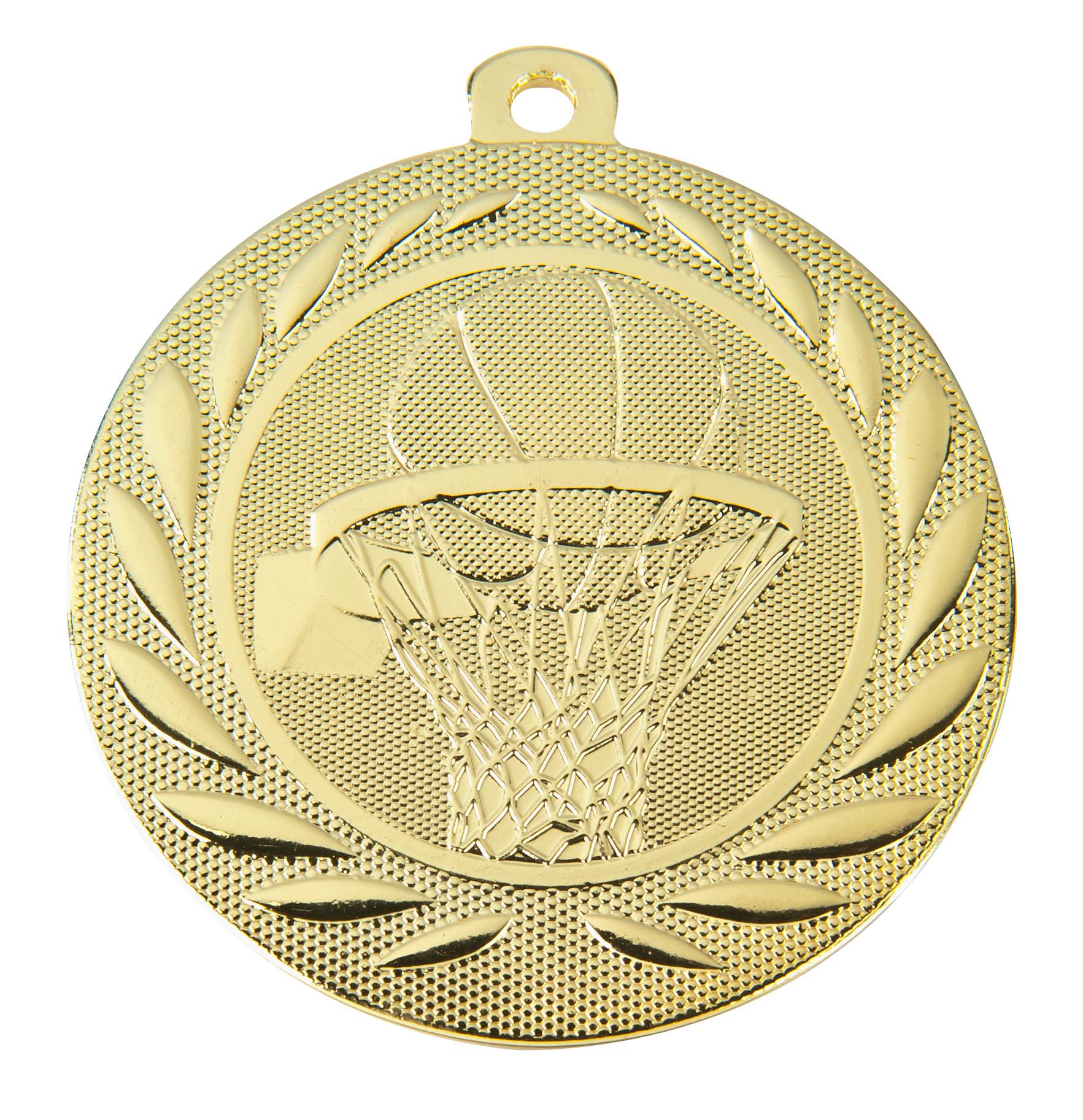 Medaljer 50 mm präglade - Basket - Guld, Silver, Brons
