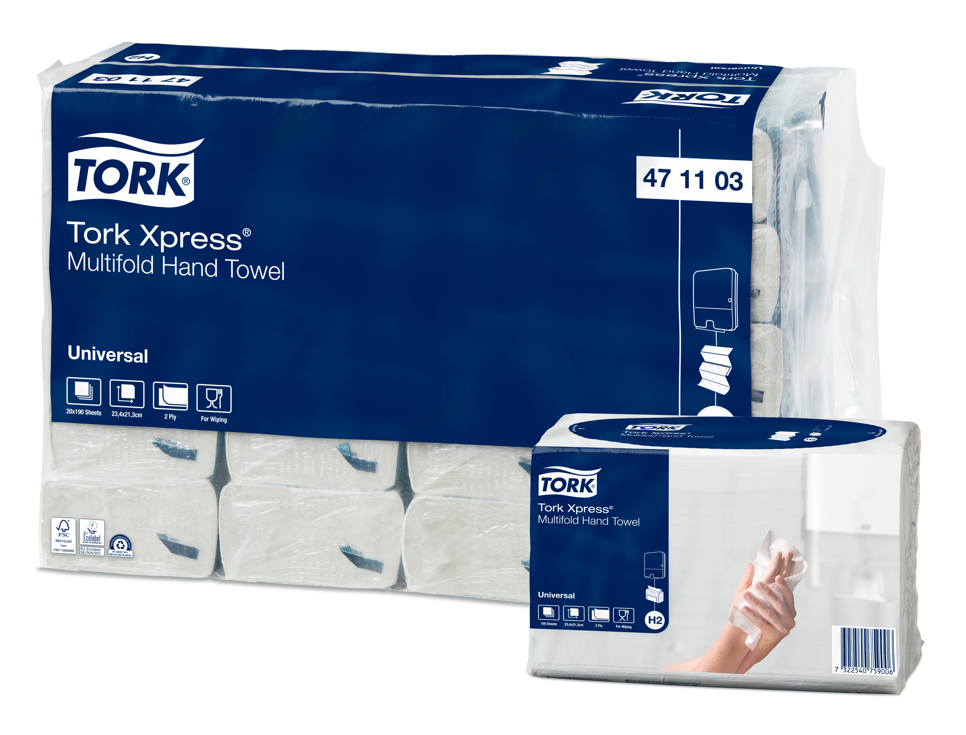 Tork Xpress® Multifold Handduk