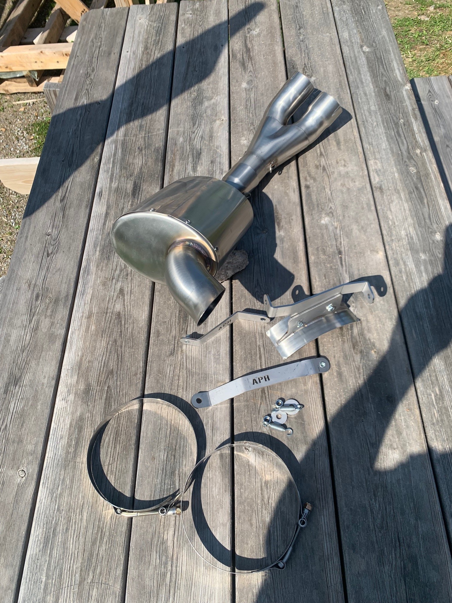 2. Generation APH (Alan Hawkes) by NCCR Slip-on exhaust EBR 1190 RX/SX Factory AMA style - 5