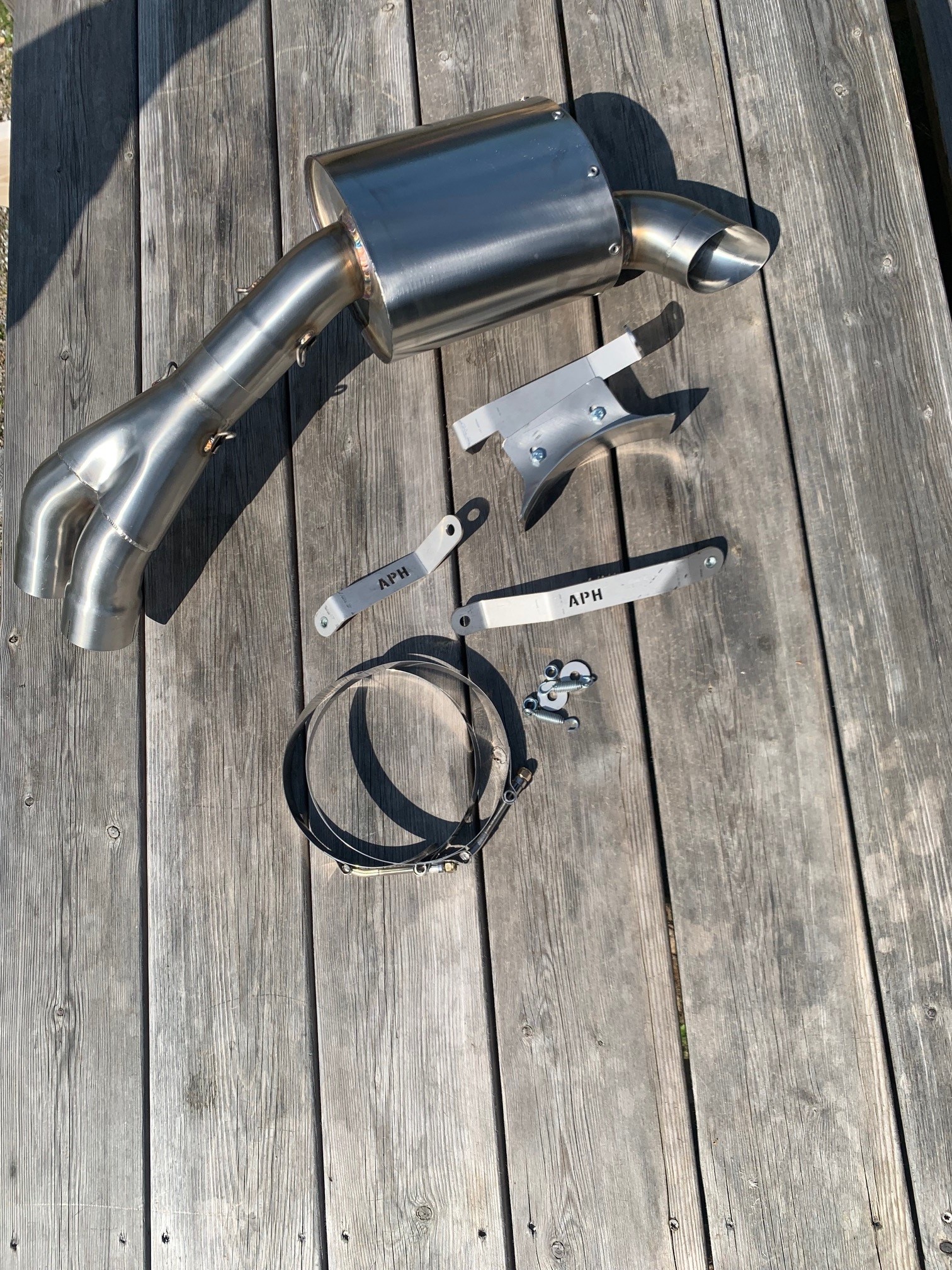 2. Generation APH (Alan Hawkes) by NCCR Slip-on exhaust EBR 1190 RX/SX Factory AMA style - 6