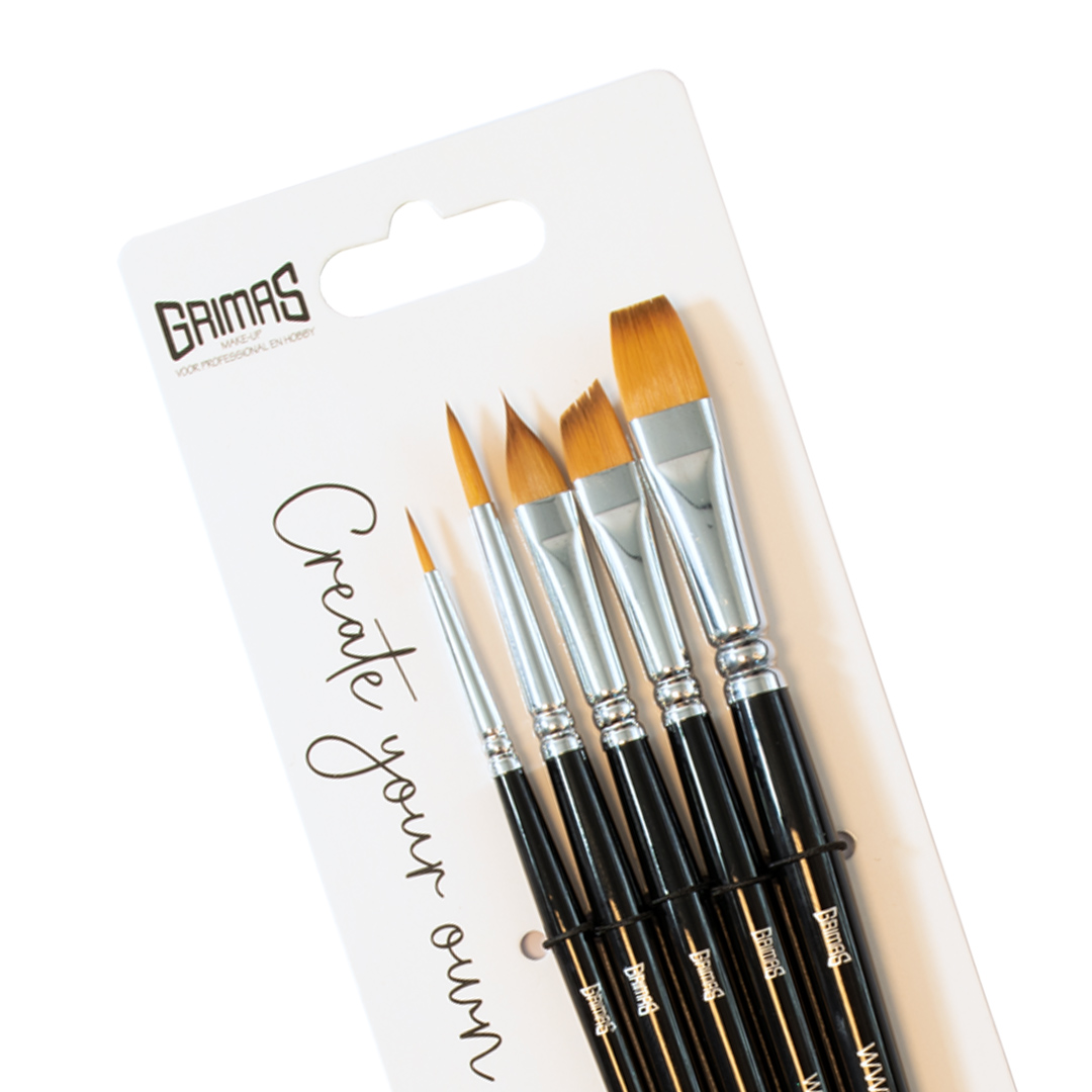 Pensel Set Bruch Artificial Hair MIX - 5 Penslar