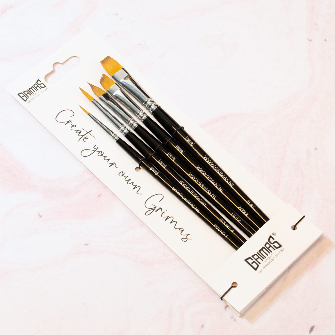 Pensel Set Bruch Artificial Hair MIX - 5 Penslar - 3