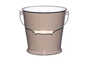 Emaljerad hink beige 12 L