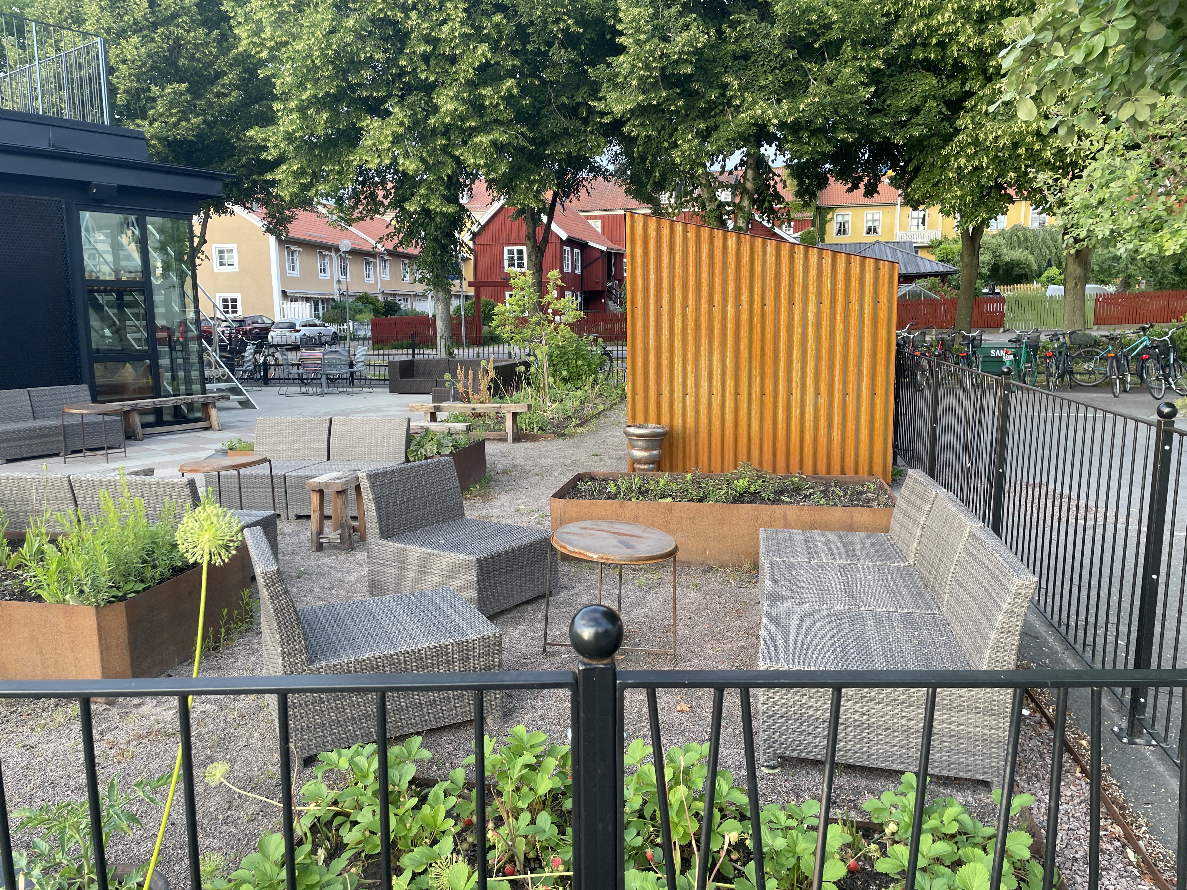 Korrugerad Sinus 18 plåt  Cortenstål - 16