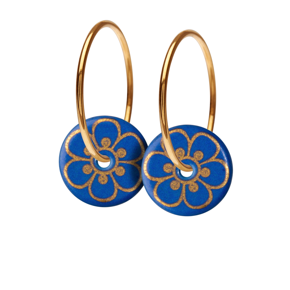 Scherning Flora S hoops royal blue