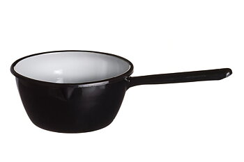 Emaljerad skopa Svart 0,9 L