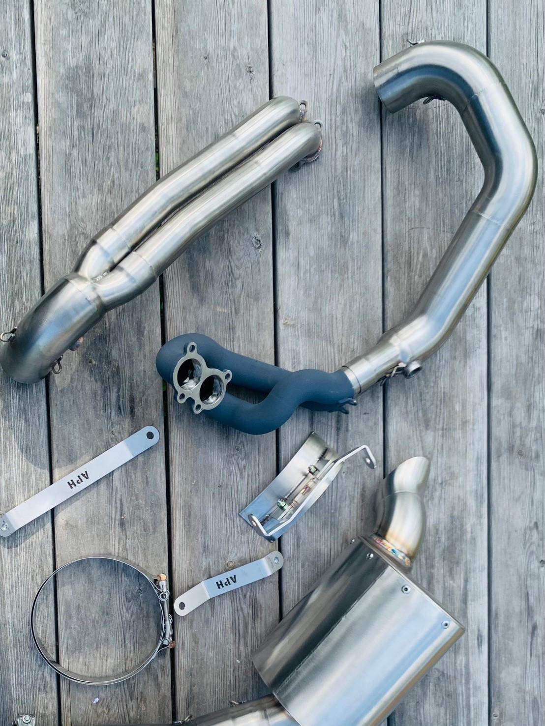APH (Alan Hawkes) by NCCR Dual Header AMA Factory Racesystem for  EBR 1190 RX/SX  - 2