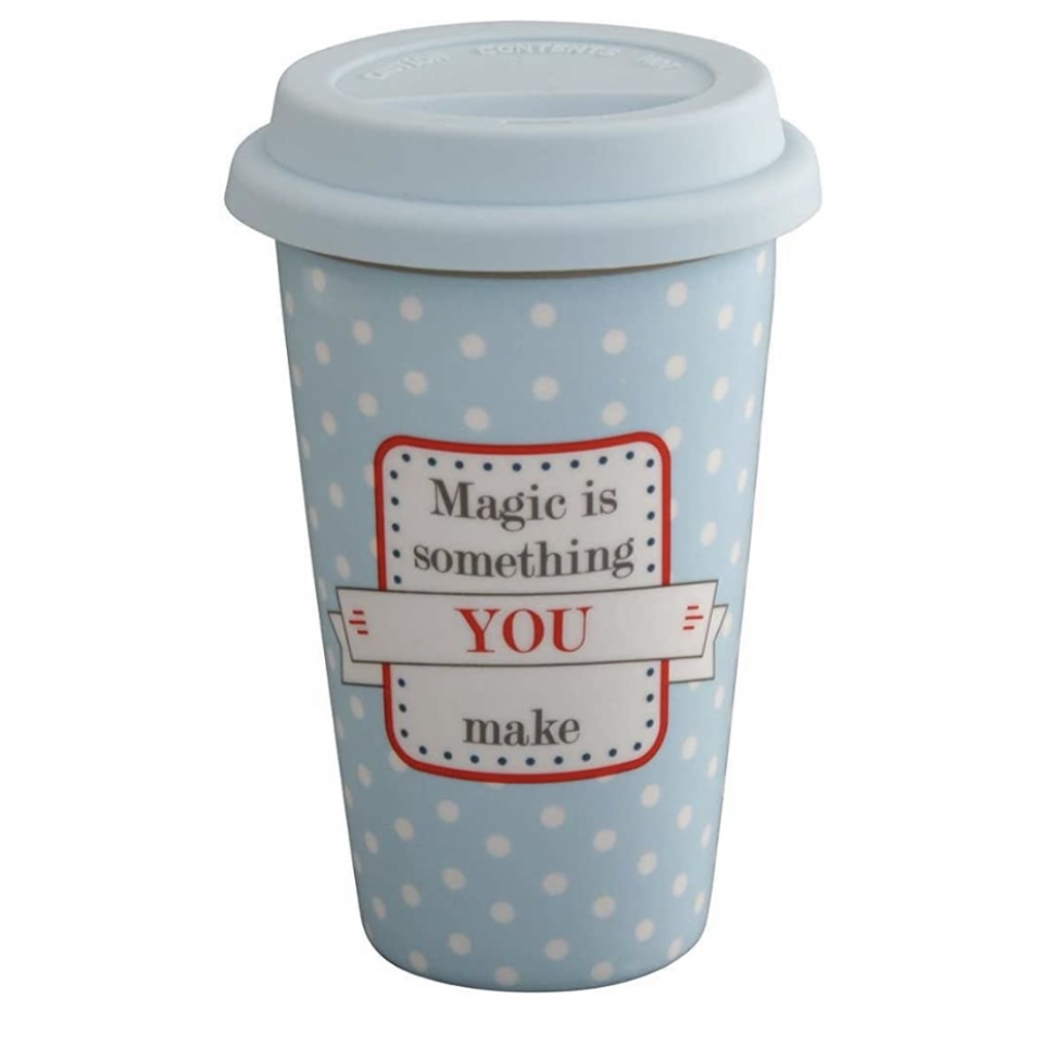 Termisk Travel Mug från Krasilnikoff, 15 cm hög. rymmer 340 ml. 