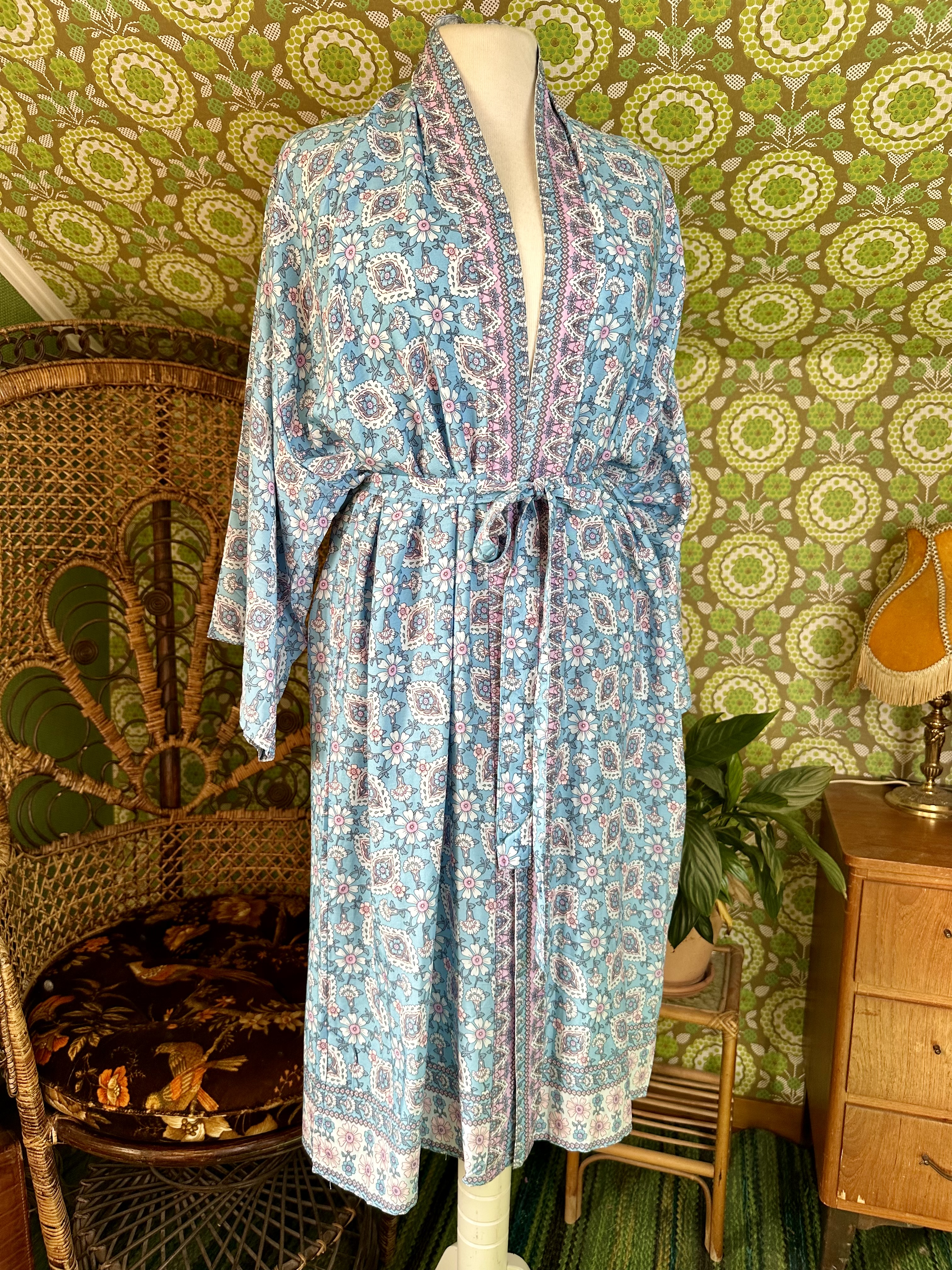 kimono himmelsblå  