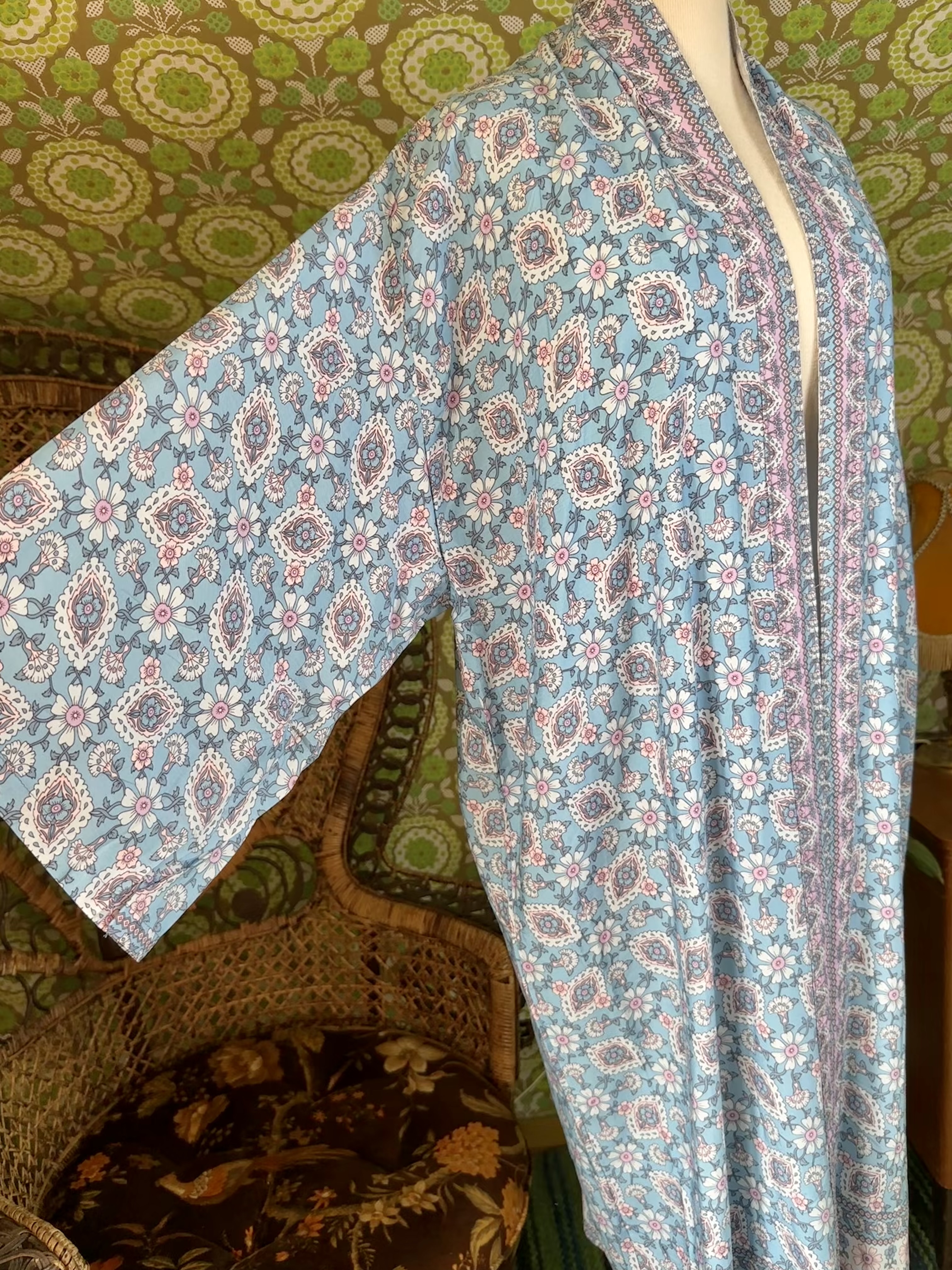 kimono himmelsblå   - 4