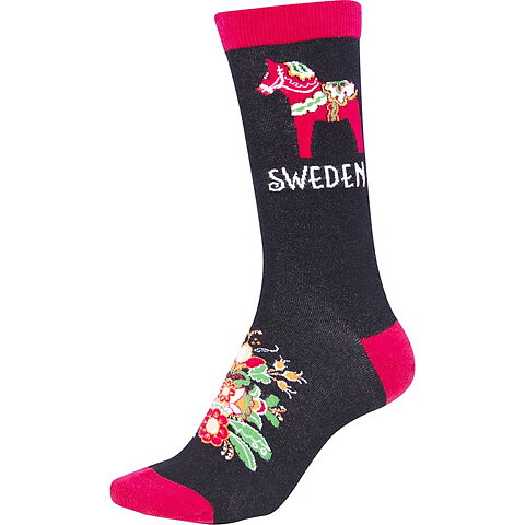 Strumpor Dalahäst Kurbitsblomma