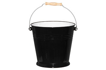 Emaljerad hink Svart 12 L