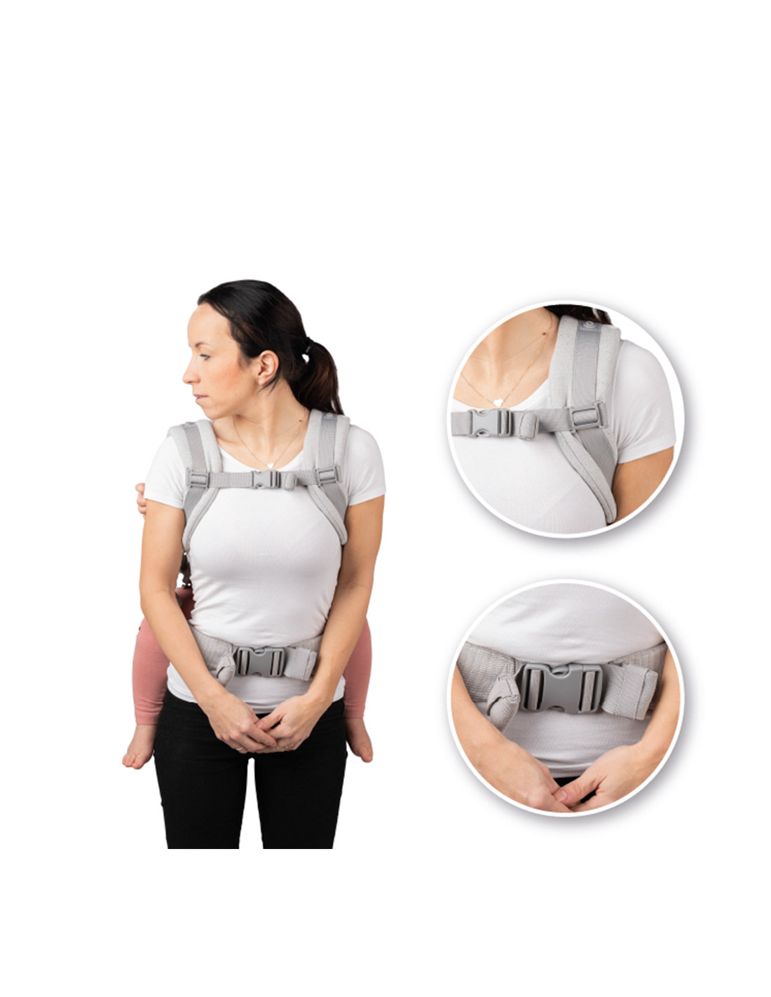 Bärsele Collete Momi Ergo - Grey (max 20kg) - 9