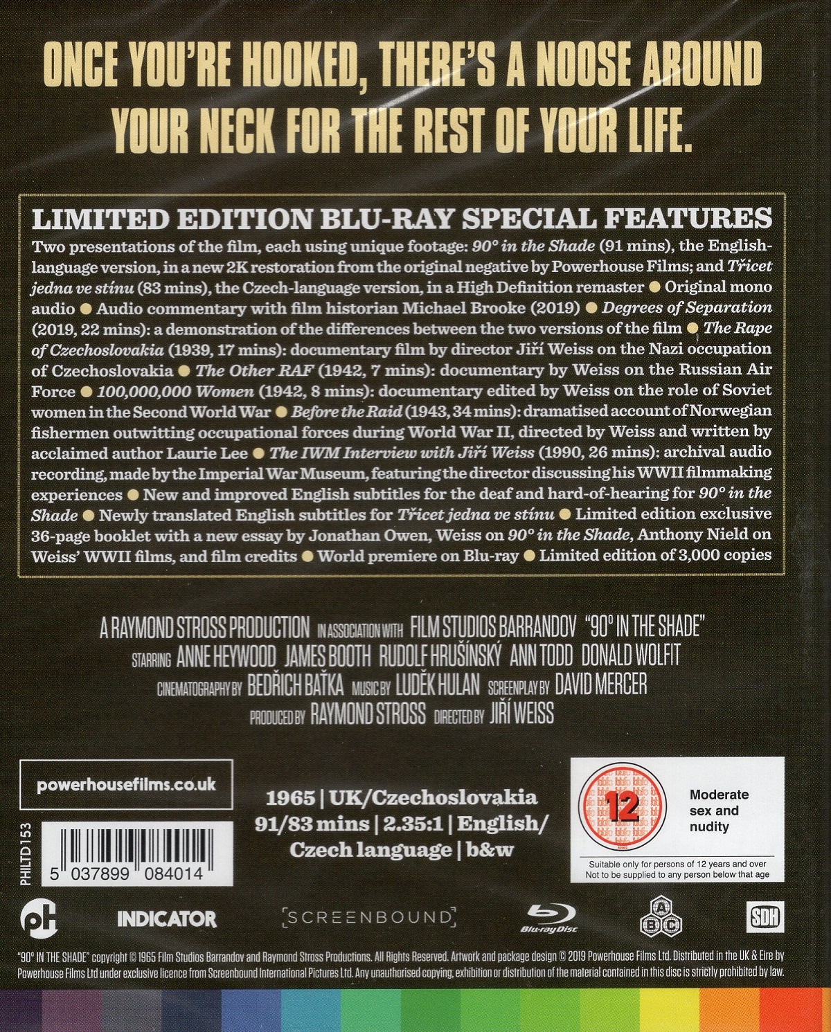 90 Degrees In the Shade (Limited Edition) (ej svensk text) (Blu-ray) - 2