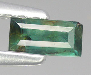 Alejandrita rusa natural genuina en forma de baguette súper rara de 0.17 ct - 2