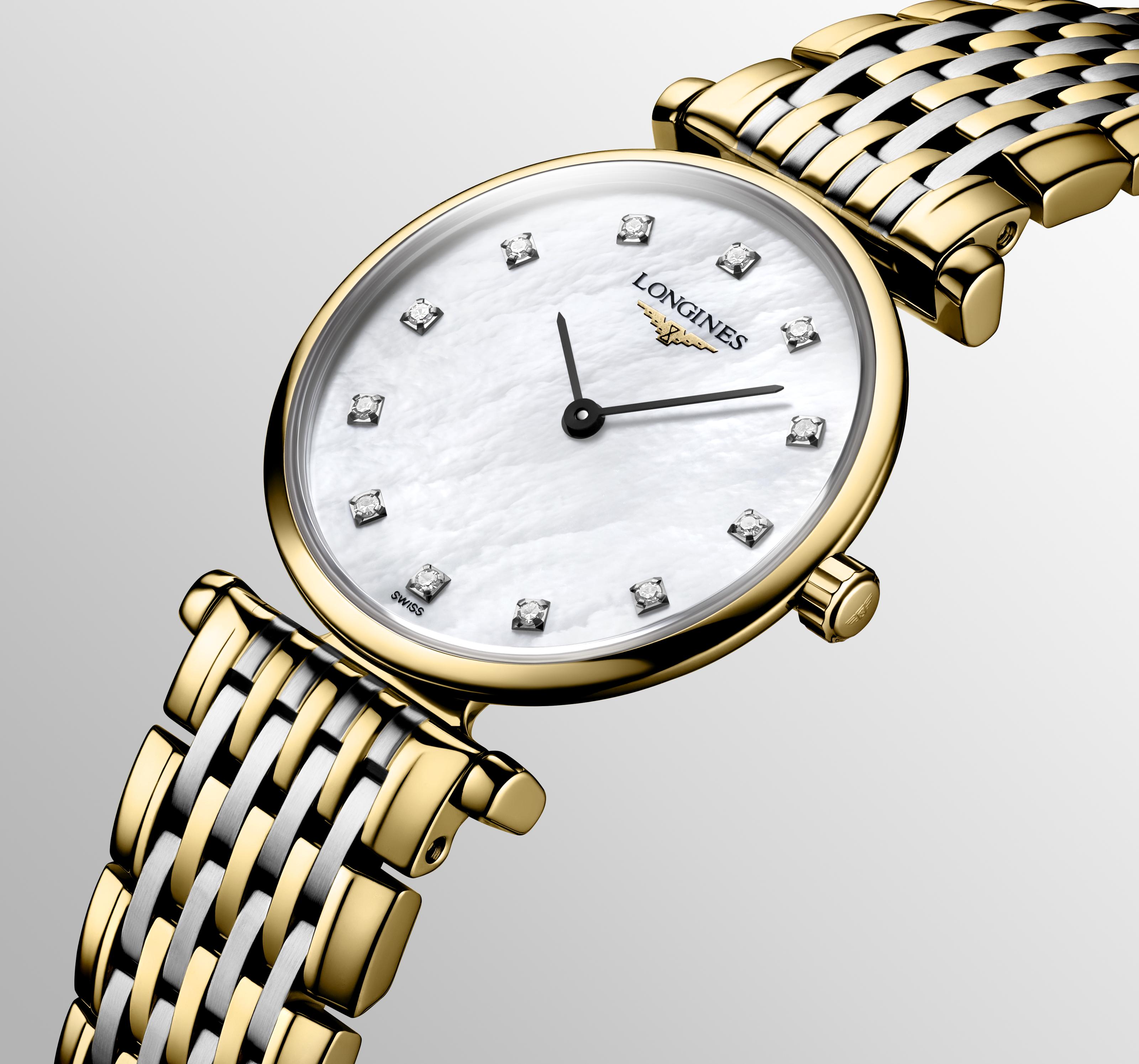 L4.209.2.87.7 Longines La Grande Classique 24 pärlemor med diamant index