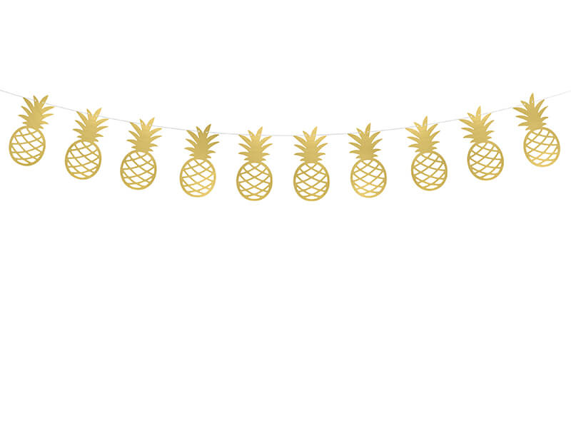 Girlang Ananas Guld