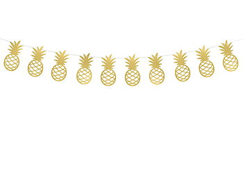 Girlang Ananas Guld