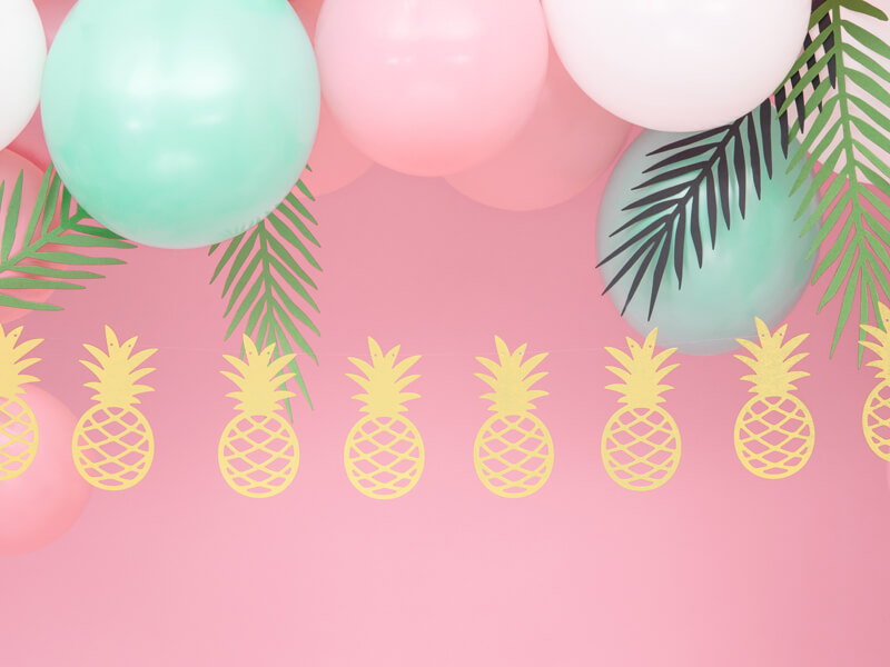 Girlang Ananas Guld - 2