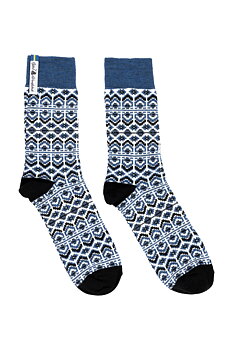 DALARNA BLÅ KURBITS,  MERINOWOOL SOCK