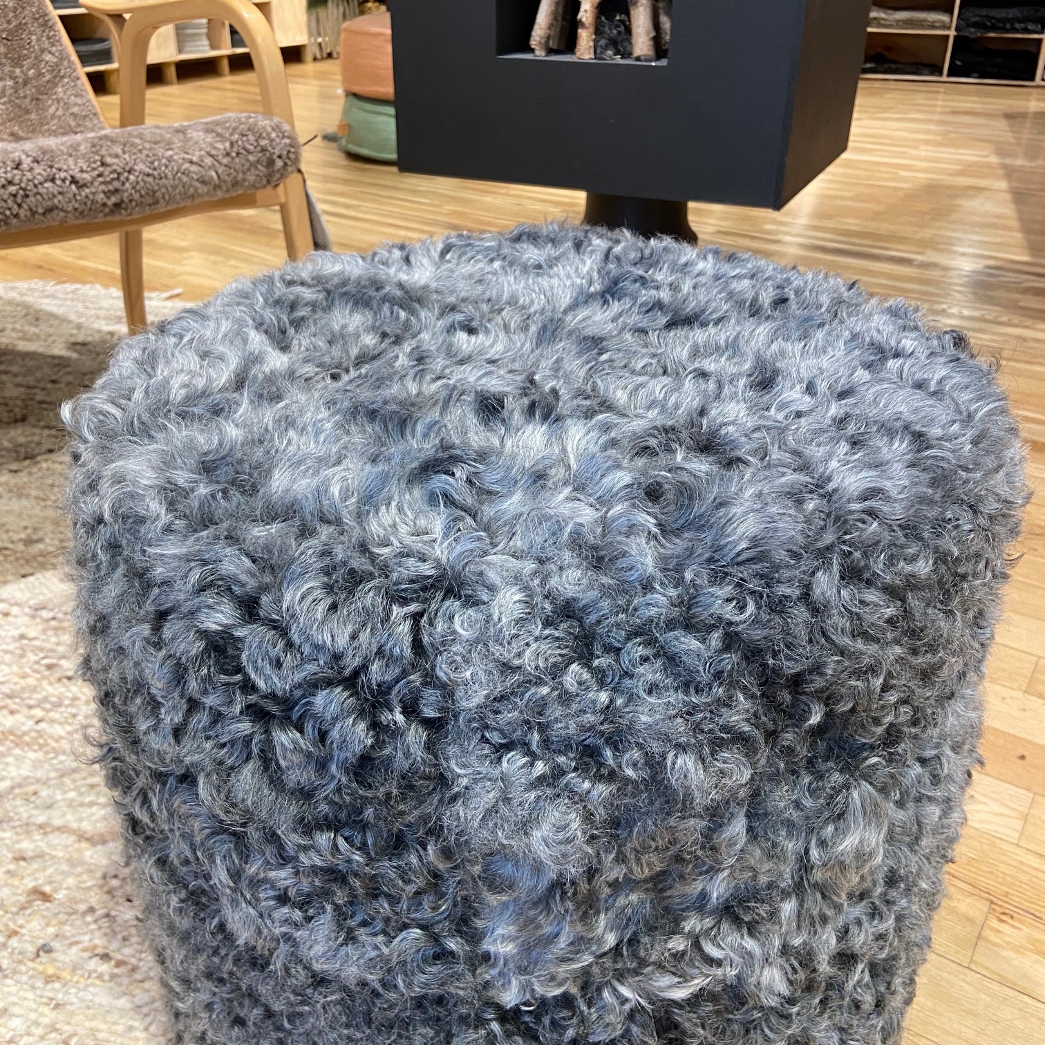 Puff / Pall i äkta Gotlands fårskinn! - 4