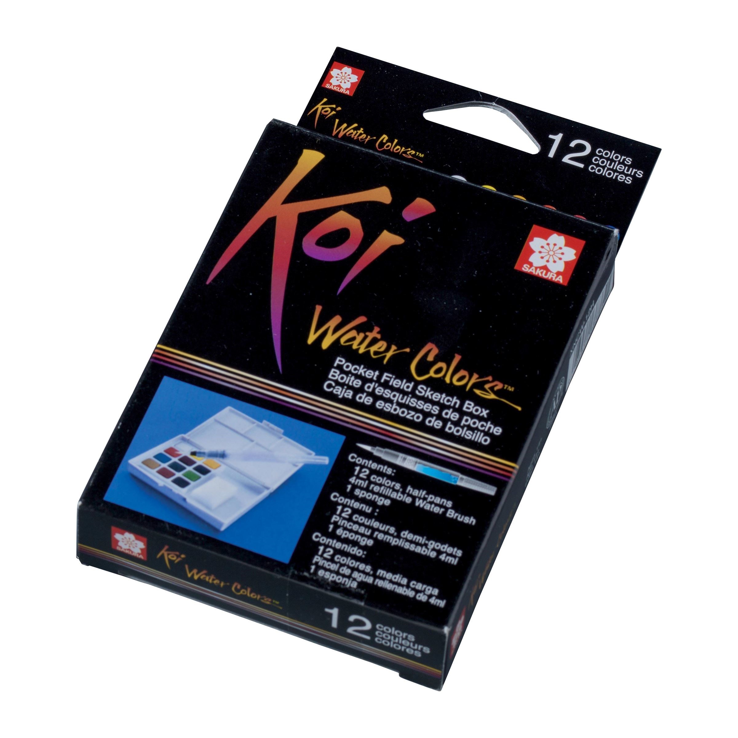 Koi Water Colors Sketch Box 12 Set - 3