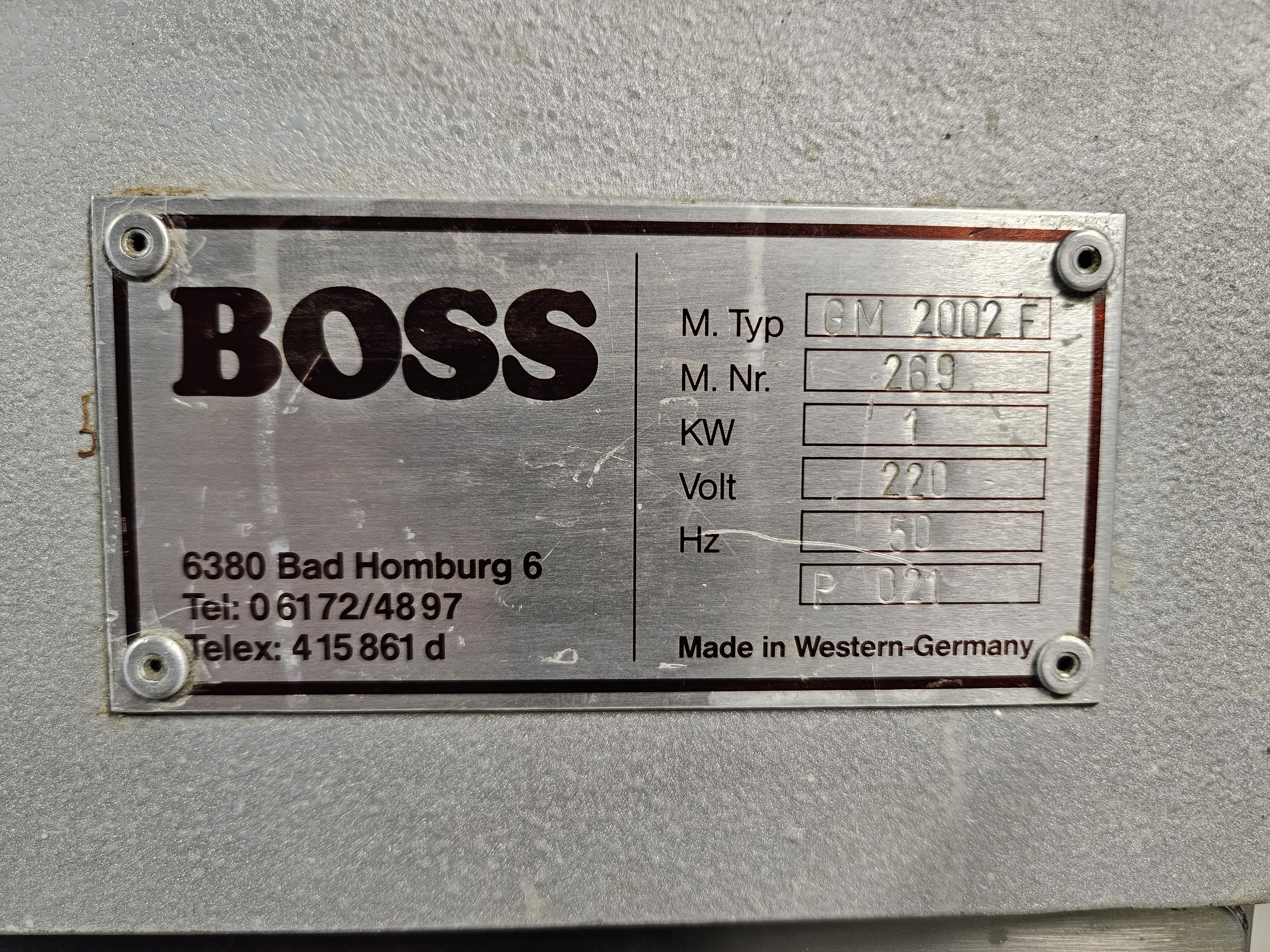 Vakuummaskin Boss GM 2002F - 3