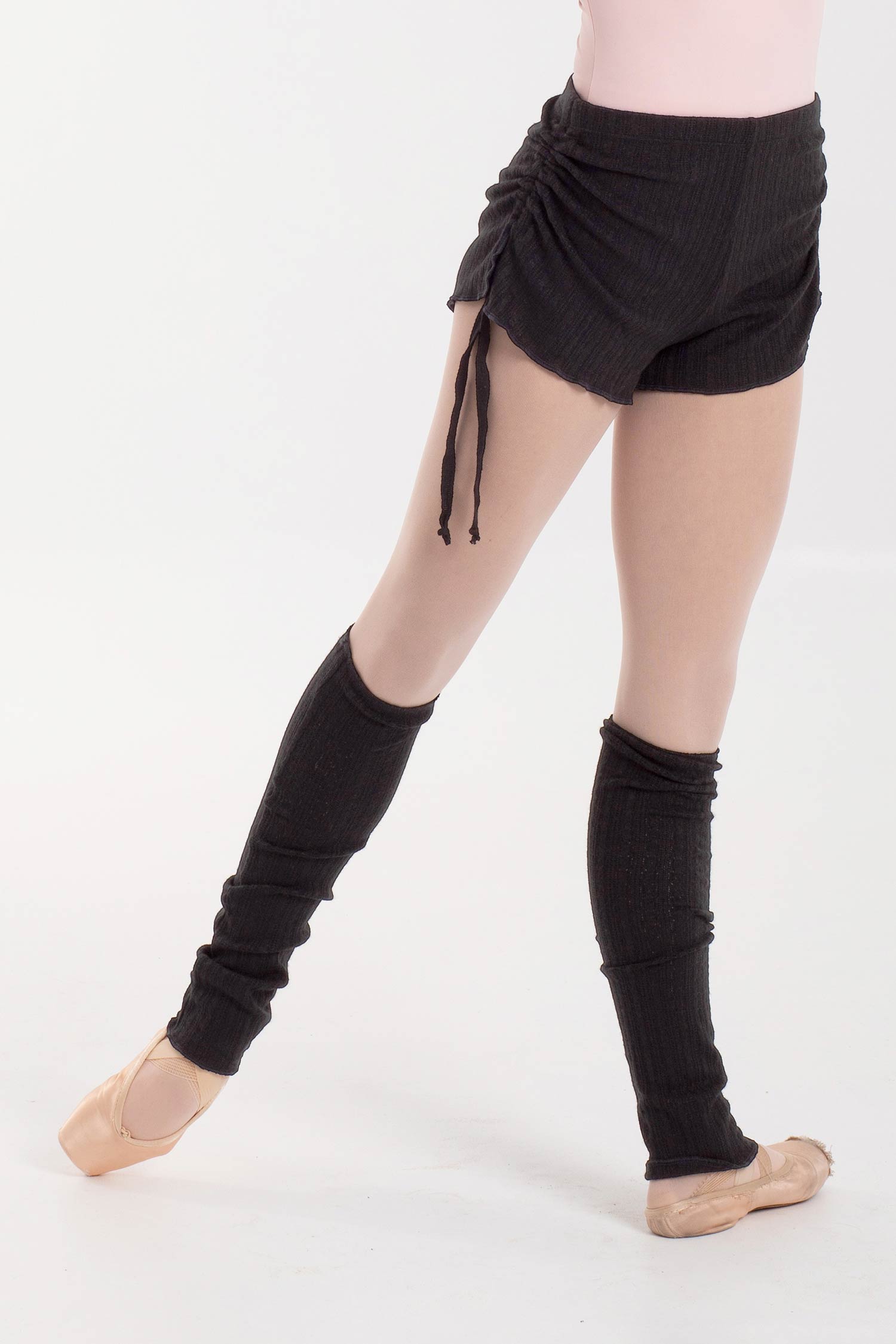 Svarta stickade shorts - 2