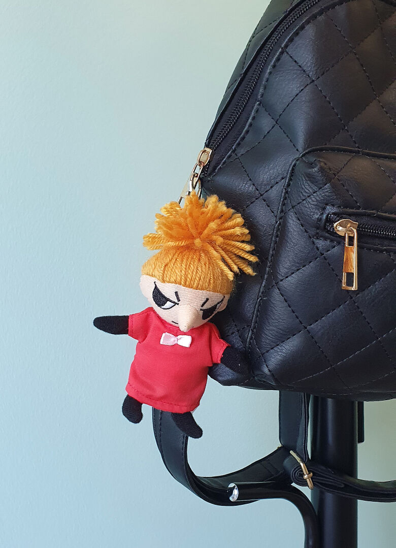 Moomin Keychain - Little My Soft Toy (Red Dress) - 2