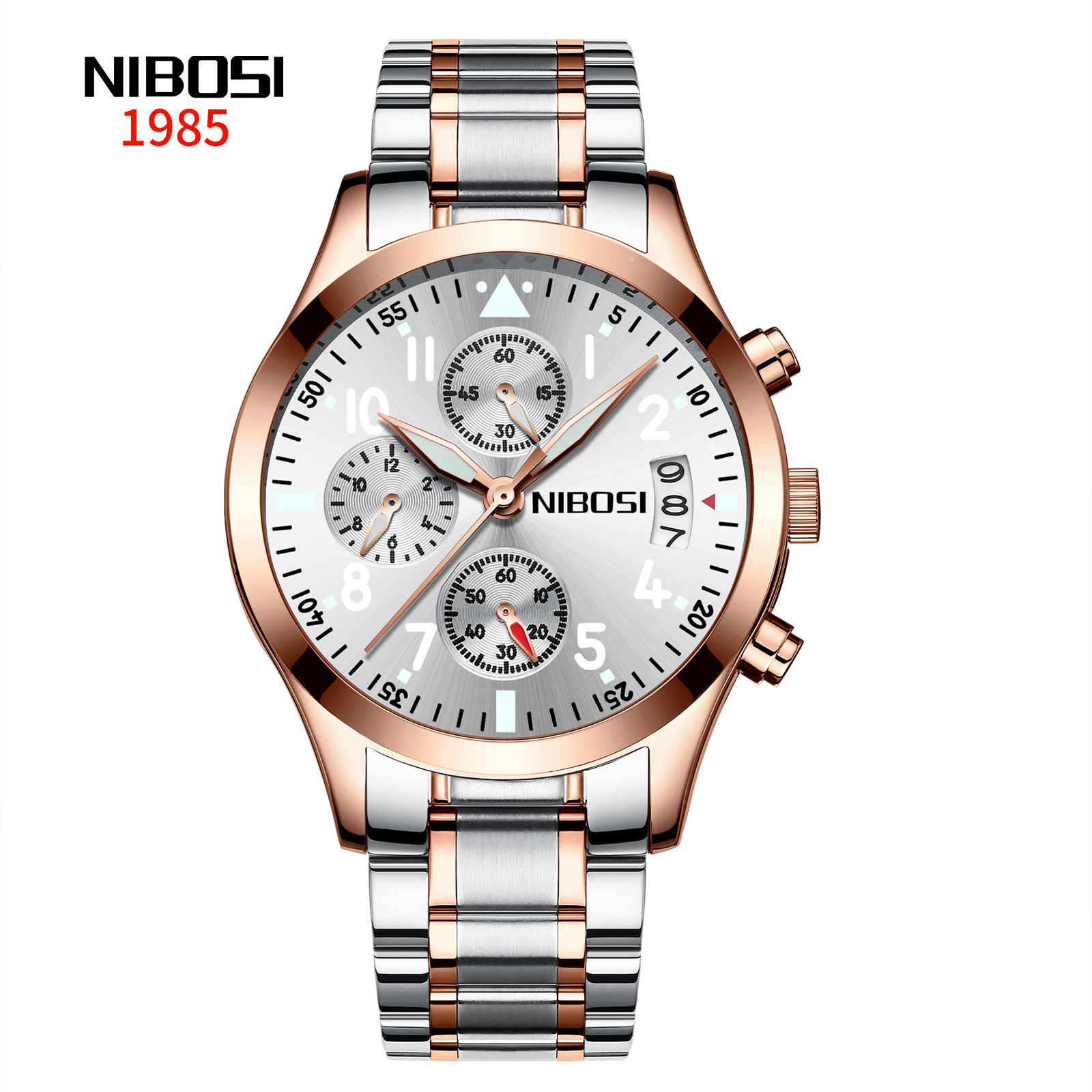 Nibosi Megamaster Silver Rose Gold