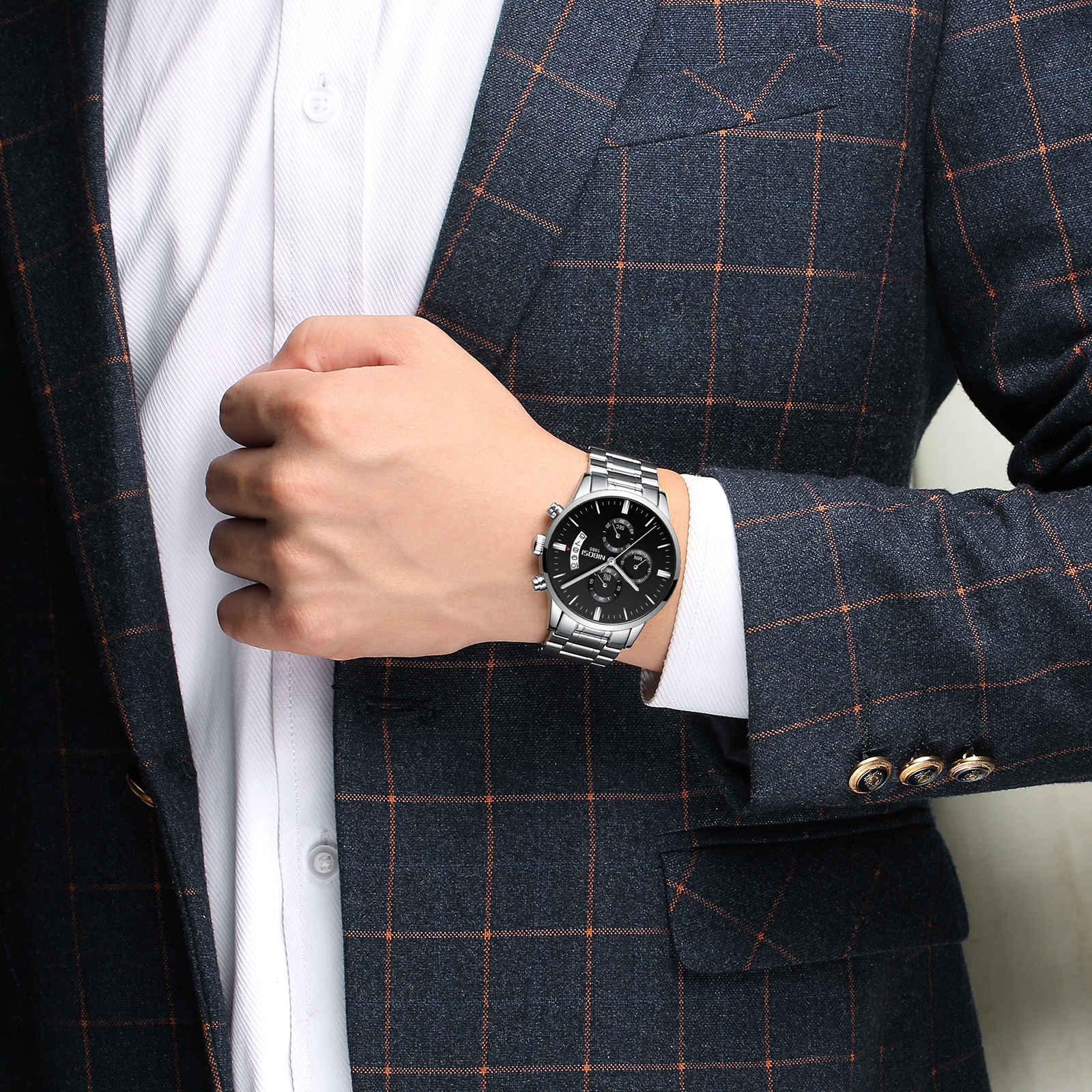 Nibosi Zircon Silver Black - 3