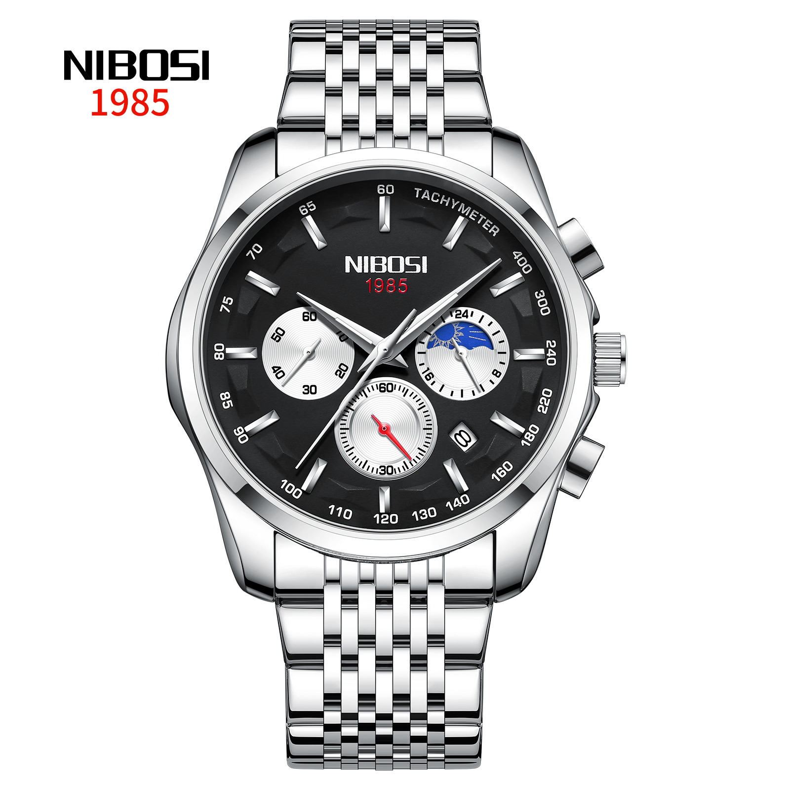 Nibosi Kinetic Silver Black