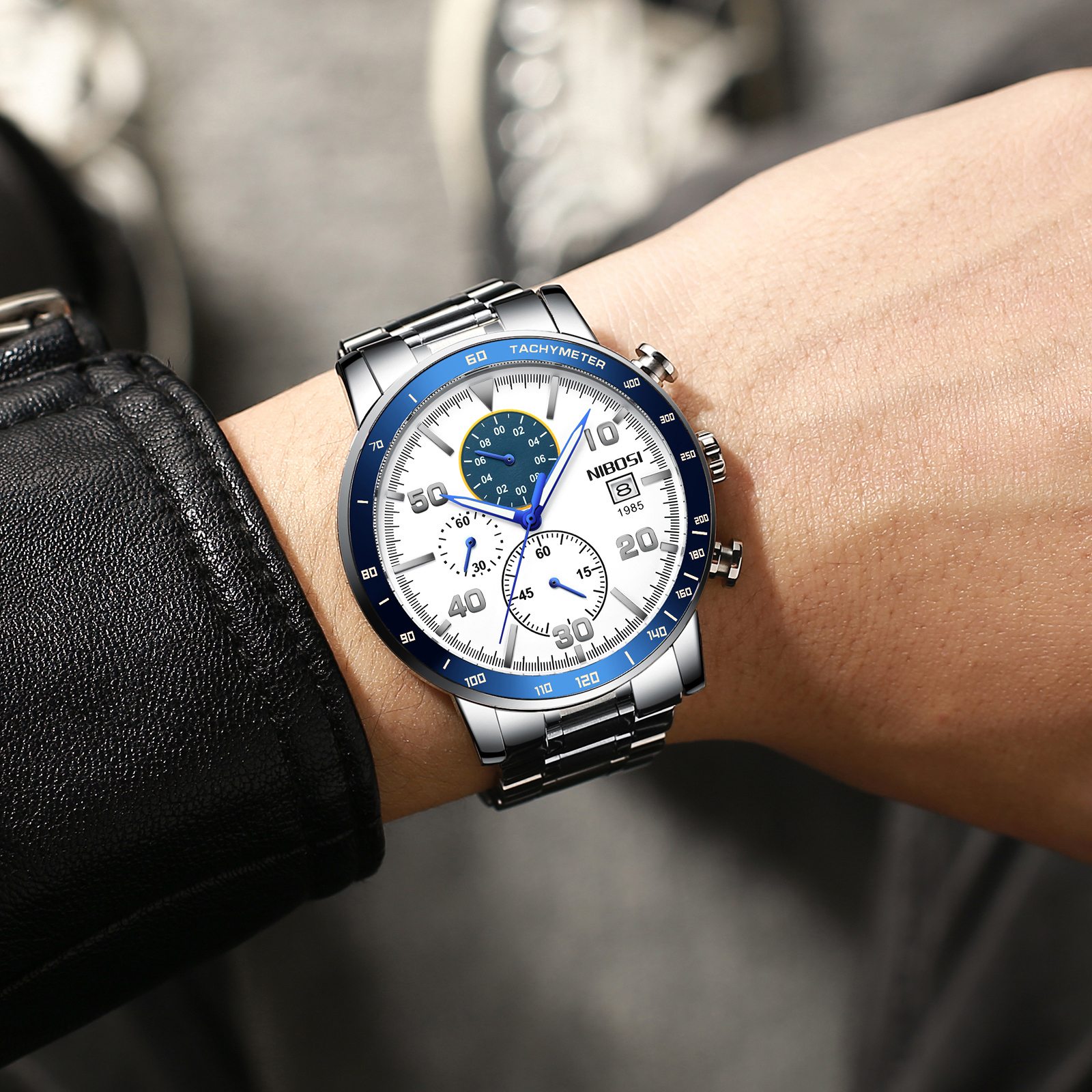 Nibosi Avalon Silver White Blue - 4