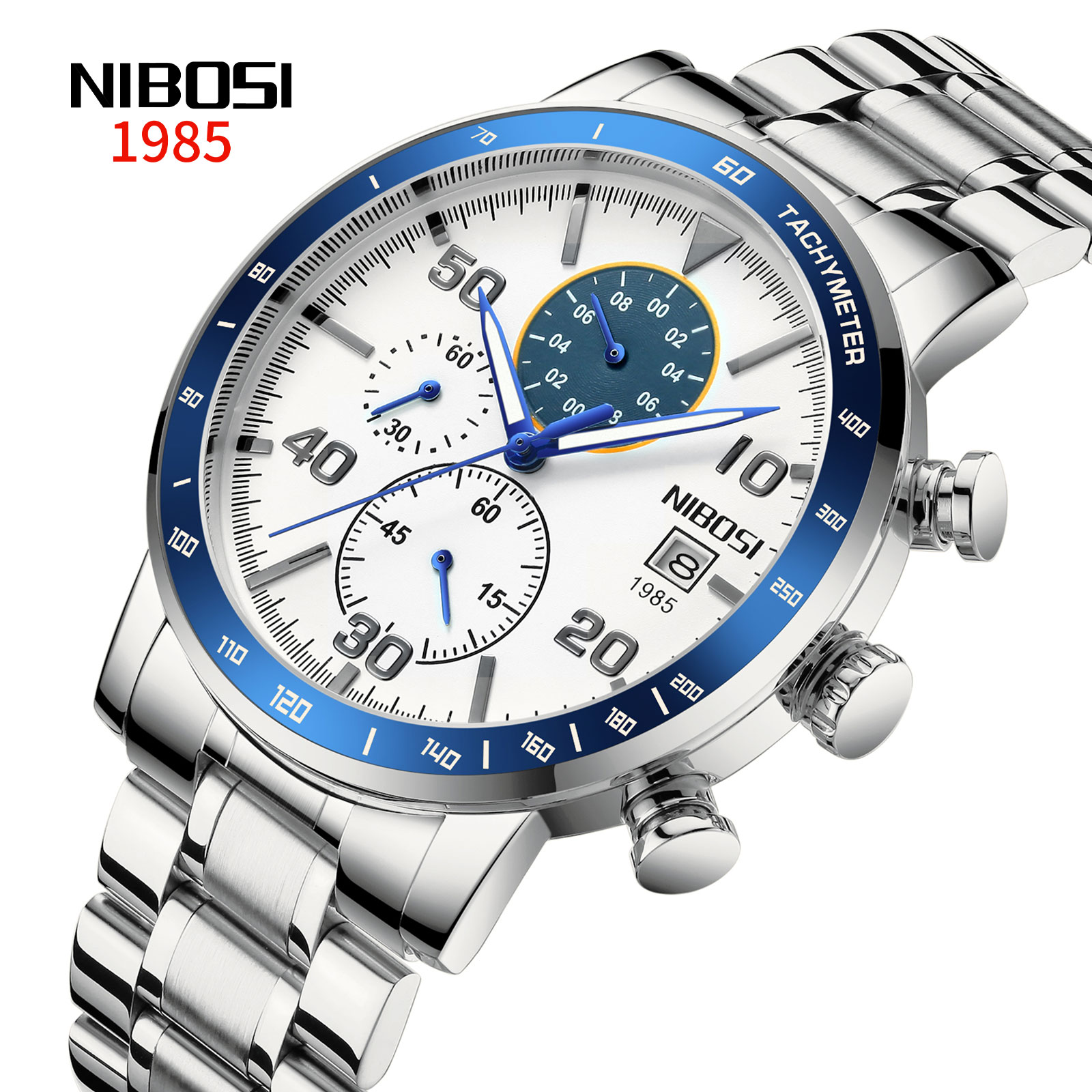 Nibosi Avalon Silver White Blue - 2