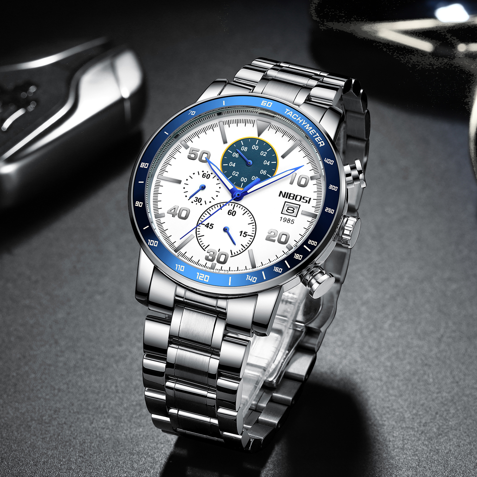 Nibosi Avalon Silver White Blue - 3