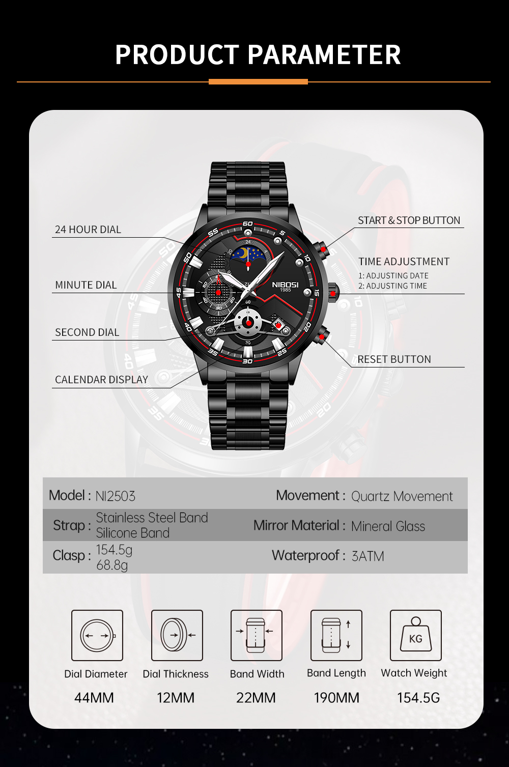 Nibosi Venturer Black - 6