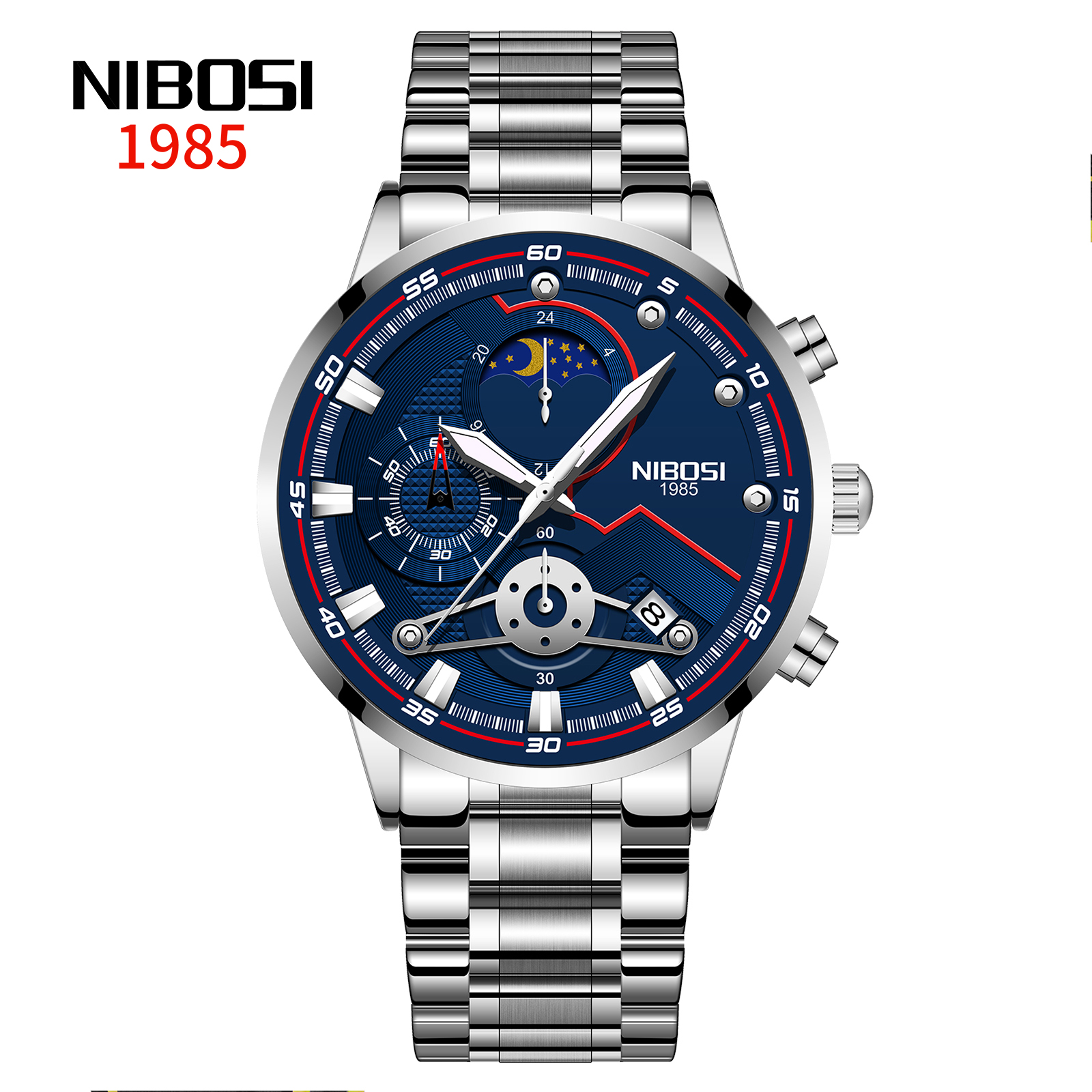 Nibosi Venturer Silver Blue