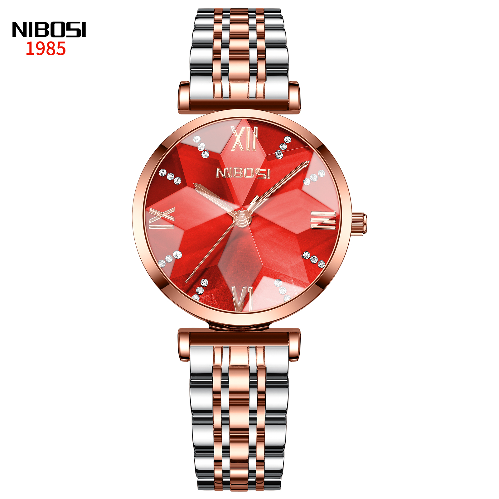 Nibosi Epiphany Rose Gold Silver Red