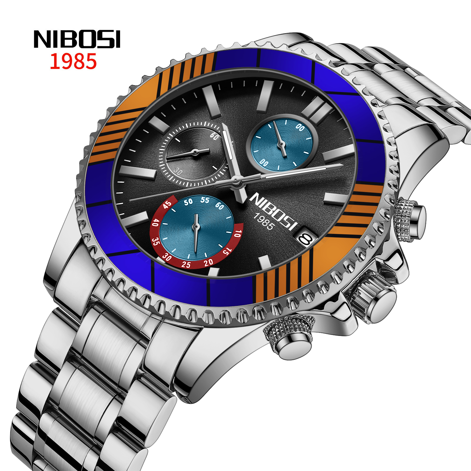 Nibosi Velocity Silver Black - 2