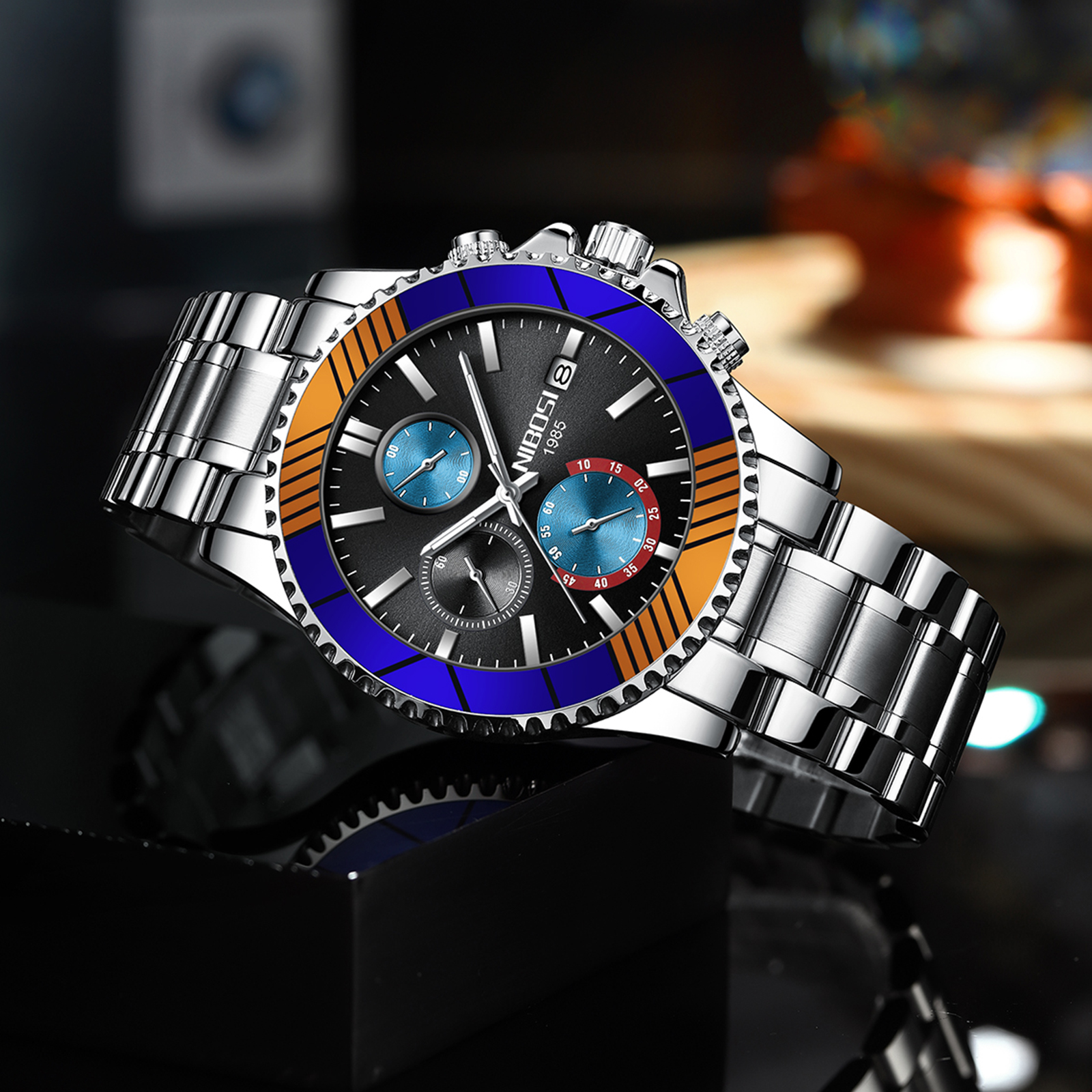 Nibosi Velocity Silver Black - 3