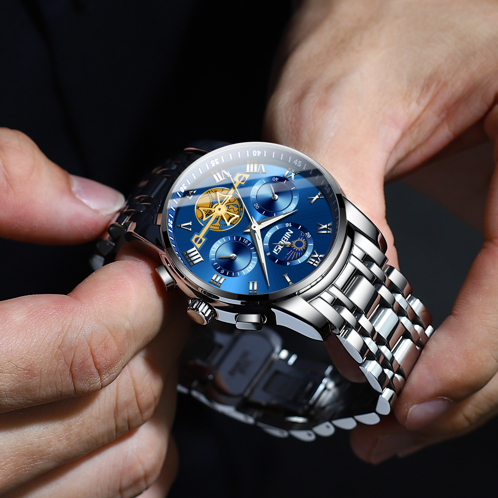 Nibosi Inspire Silver Blue - 6
