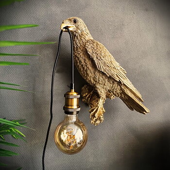 Vägglampa - Golden Crow