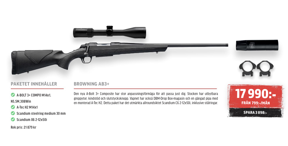 Paket 4 Browning AB3+