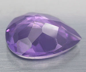 4.12 ct lyxig 14x10 mm dropp formad naturlig obehandlad ametist ädelsten - 2